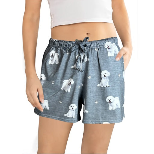 Bichon Frise Pajama Shorts -Soft!