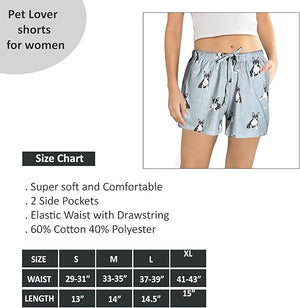 Boston Terrier Pajama Shorts -Soft!