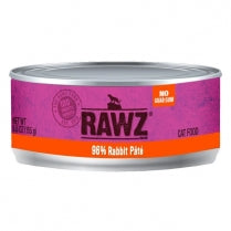 Rabbit Pate Canned Cat Food by Rawz 5.5oz can