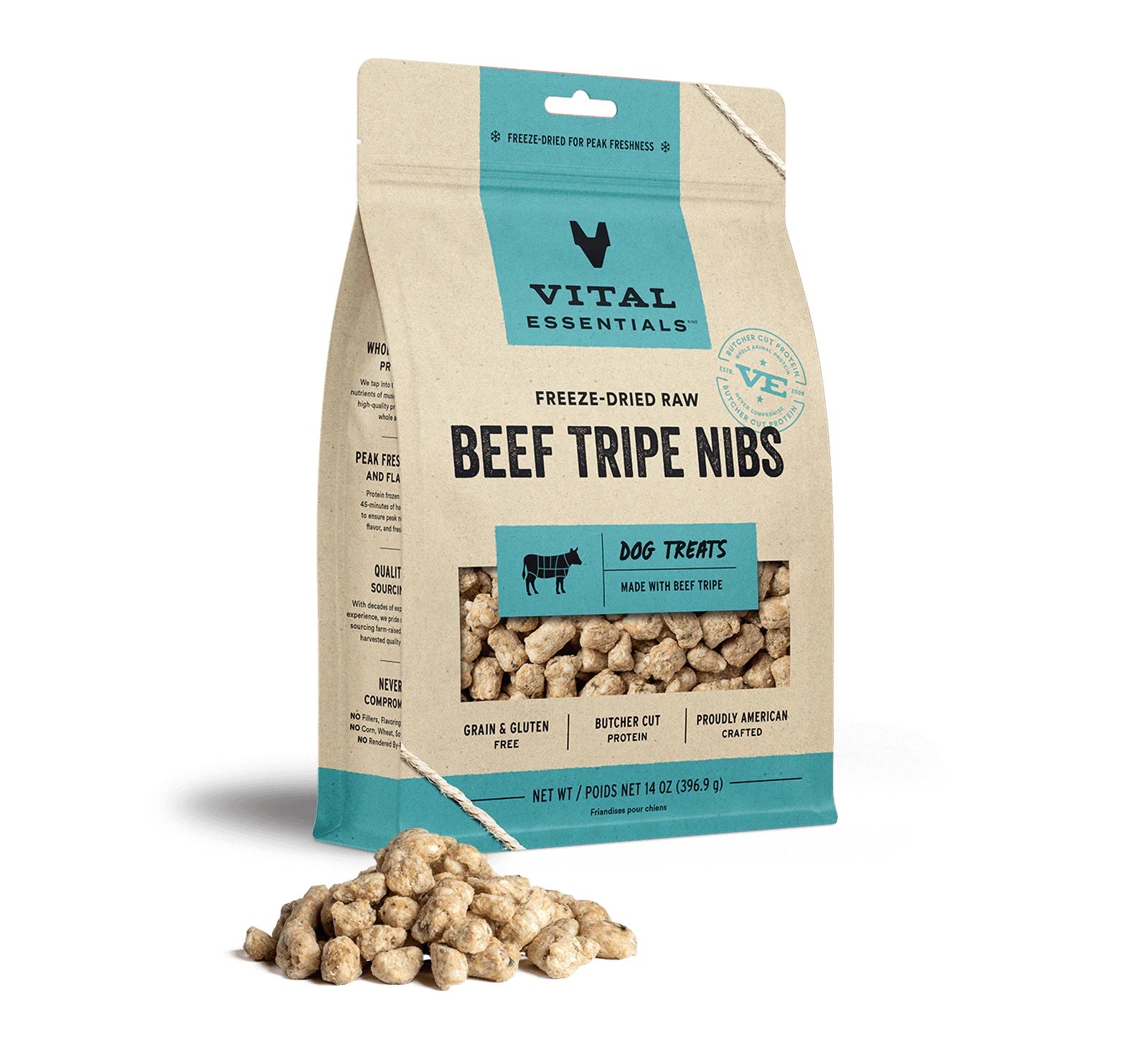 Beef Tripe Dog Treats by Vital Essentials - Freeze Dried