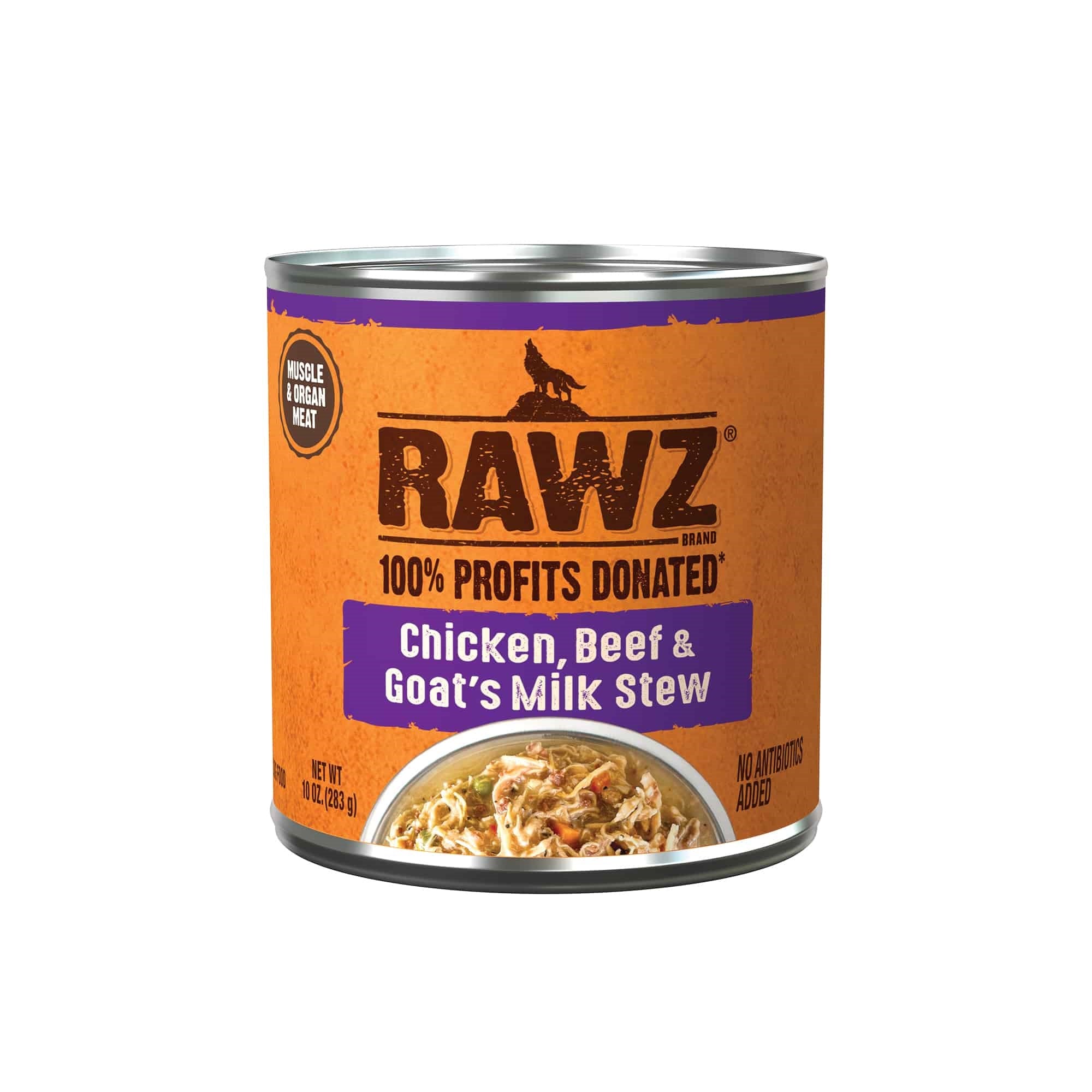 Shredded Chicken, Beef & Goat's Milk Wet Dog Food