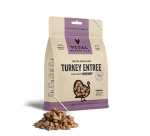 Turkey Mini Nibs Dog Food by Vital Essentials -Freeze Dried