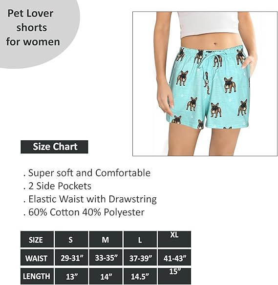 French Bulldog Pajama Shorts -Soft!