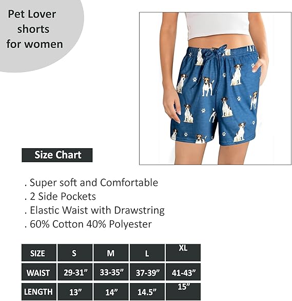 Jack Russell Pajama Shorts -Soft!