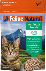 Lamb Freeze Dried Cat food by Feline Naturals