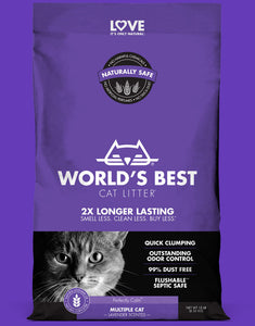 World's Best Lavender Scented Clumping Corn Cat Litter