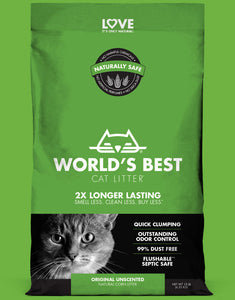 World's Best Unscented Clumping Corn Cat Litter