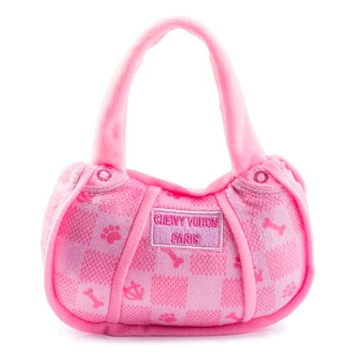 Pink Checker Chewy Vuiton Handbag