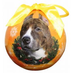 Pit Bull Christmas Ornament