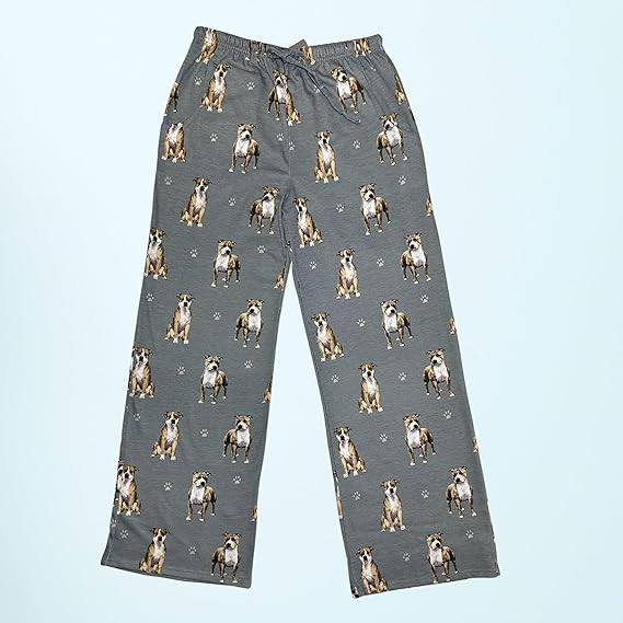 Pit Bull Pajama Bottoms - Unisex  (Fabric Colors Vary)