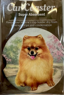 Pomeranian Car Coaster