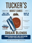 Frozen Pureed Bison Heart and Liver Blend Boost Cubes  (No Shipping)