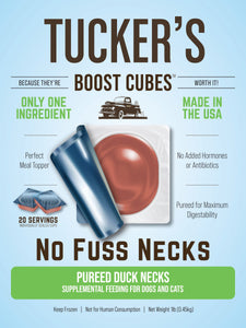 Frozen Pureed Duck Necks Boost Cubes  (No Shipping)