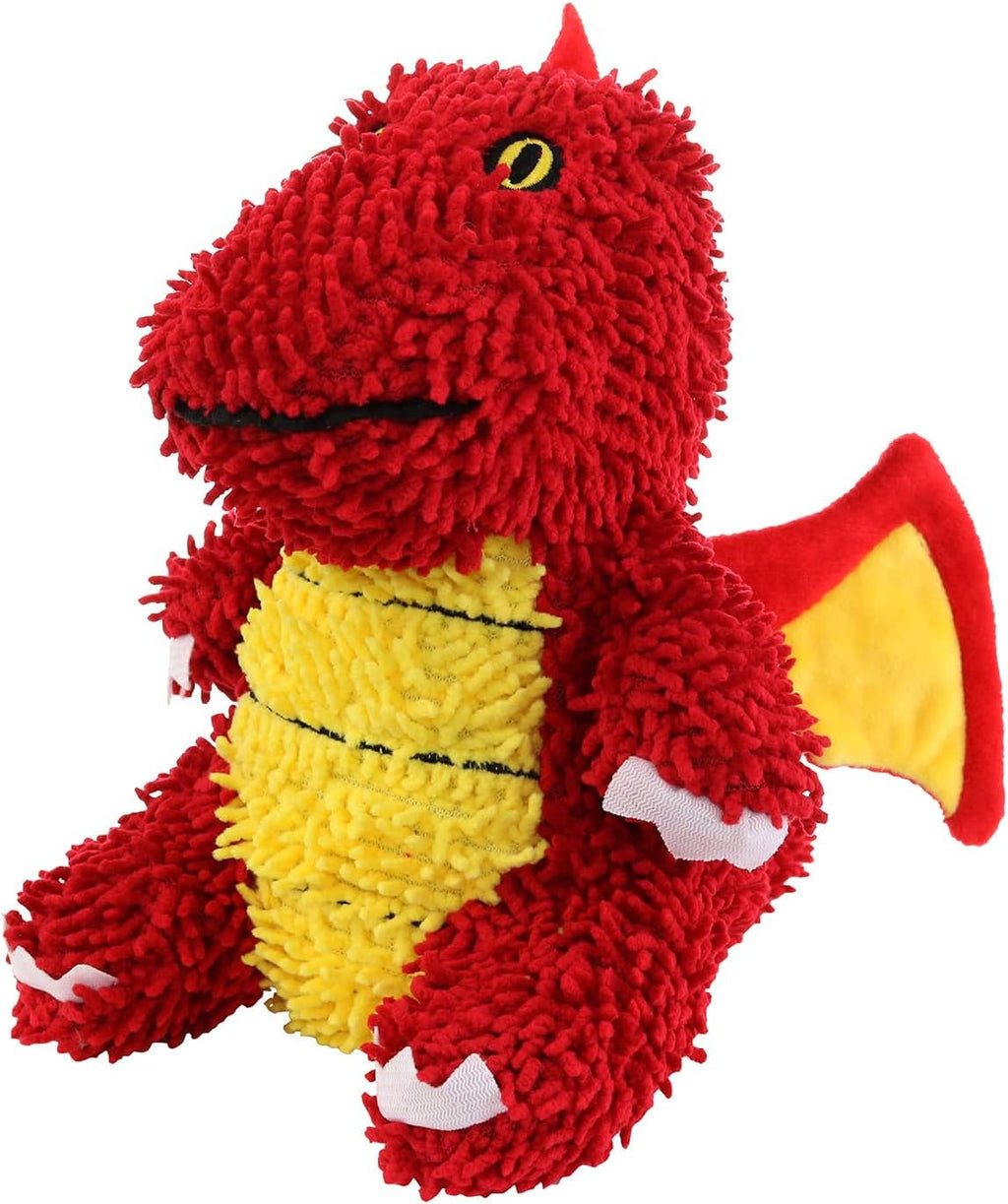 Microfiber Ball Red Dragon Dog Toy