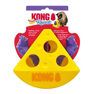 KONG Rewards Rocker Cheese Treat Dispenser Cat Toy