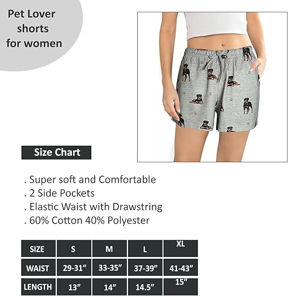 Rottweiler Pajama Shorts - Unisex