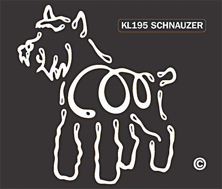 Schnauzer Dog Window Sticker