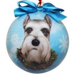 Schnauzer (Cropped) Christmas Ornament