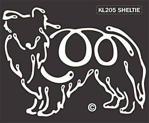 Sheltie Dog Window Sticker