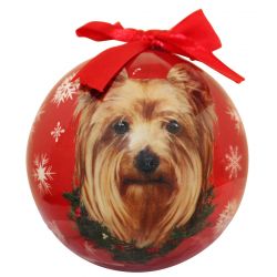 Yorkie Christmas Ornament