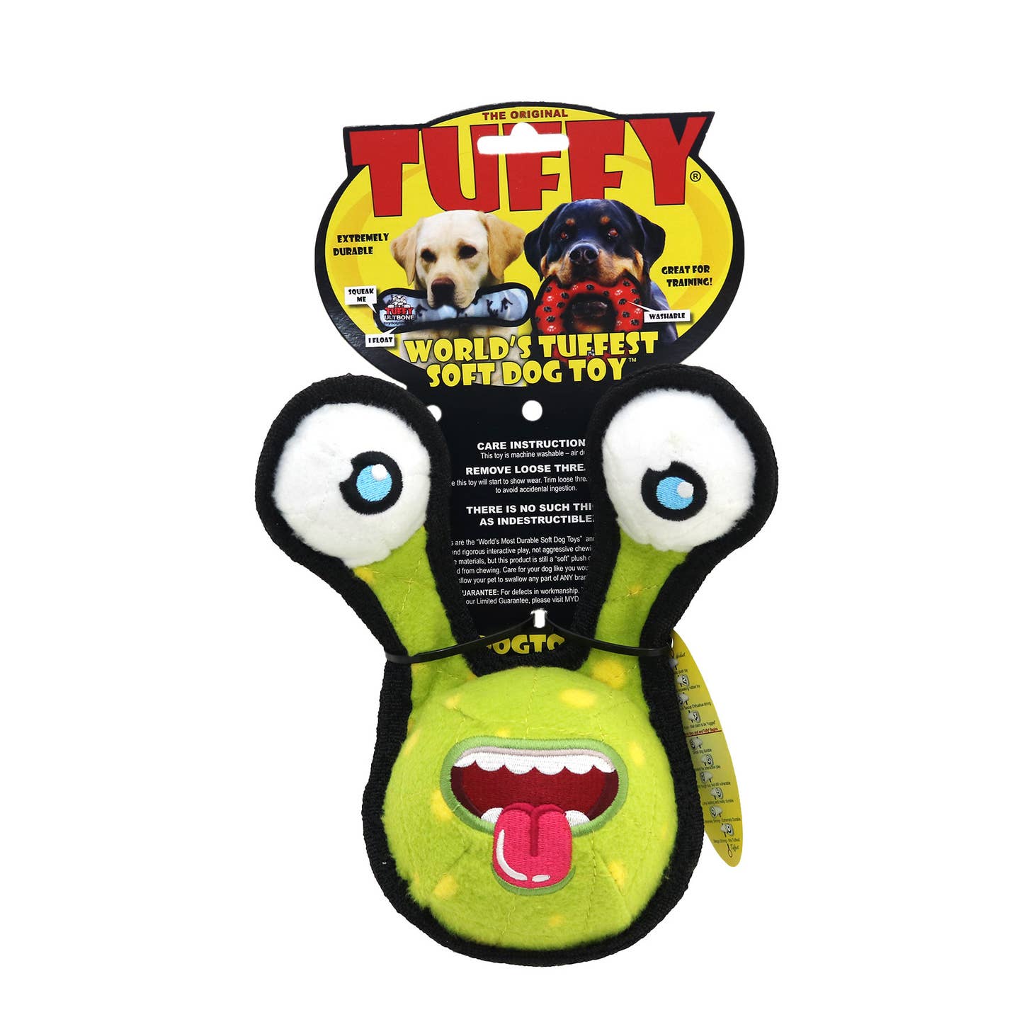 Tuffy Alien Ball Green 2eye