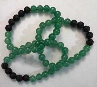 Energy & Lava Bead Bracelets - 8MM