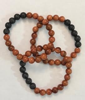 Energy & Lava Bead Bracelets - 8MM