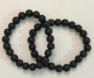 Energy & Lava Bead Bracelets - 8MM