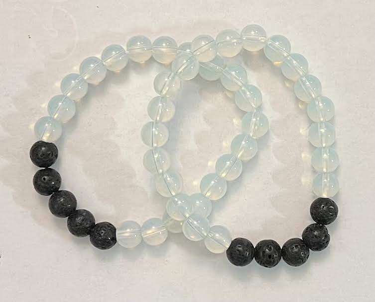 Energy & Lava Bead Bracelets - 8MM