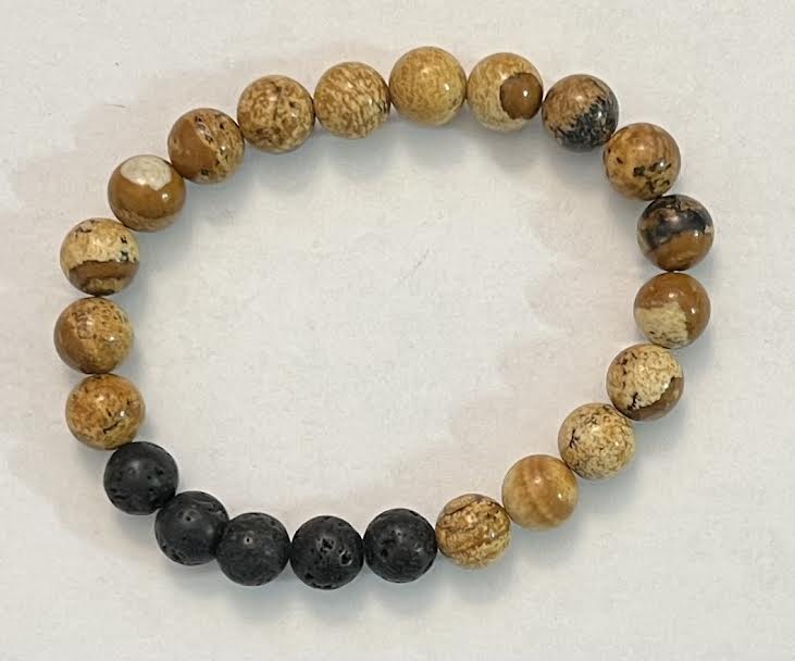 Energy & Lava Bead Bracelets - 8MM