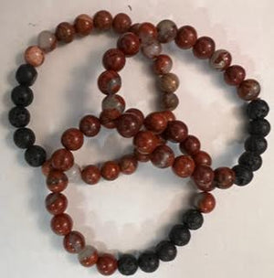 Energy & Lava Bead Bracelets - 8MM