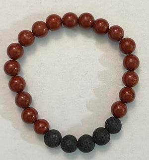 Energy & Lava Bead Bracelets - 8MM