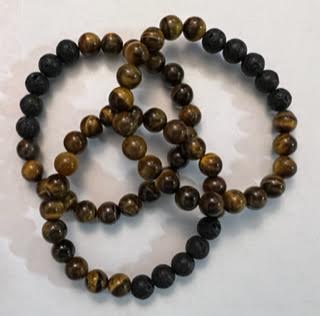 Energy & Lava Bead Bracelets - 8MM