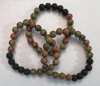 Energy & Lava Bead Bracelets - 8MM