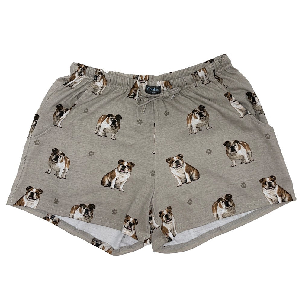 Bulldog Pajama Shorts -Soft!