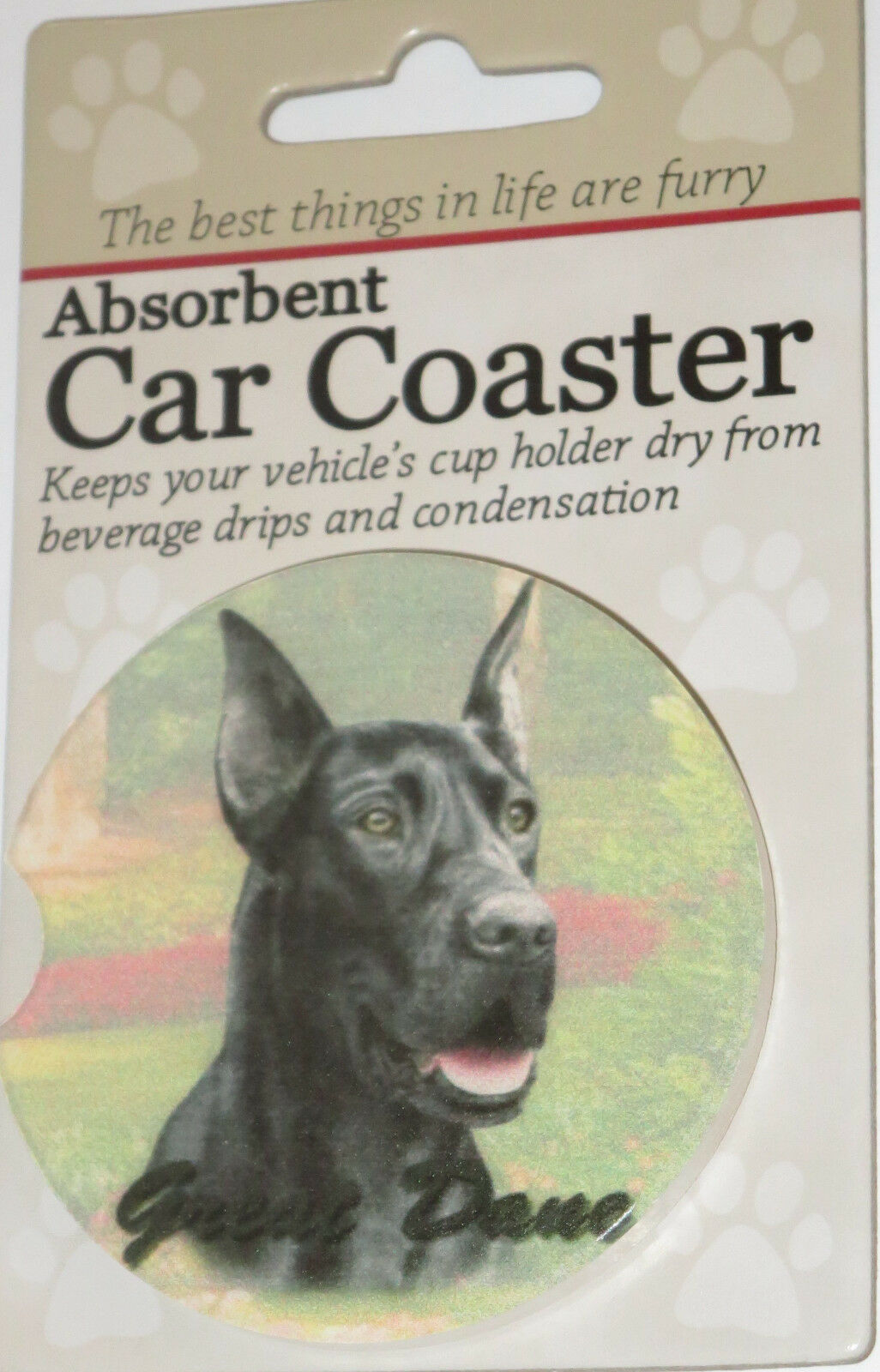 Great Dane (Black) Car Coaster