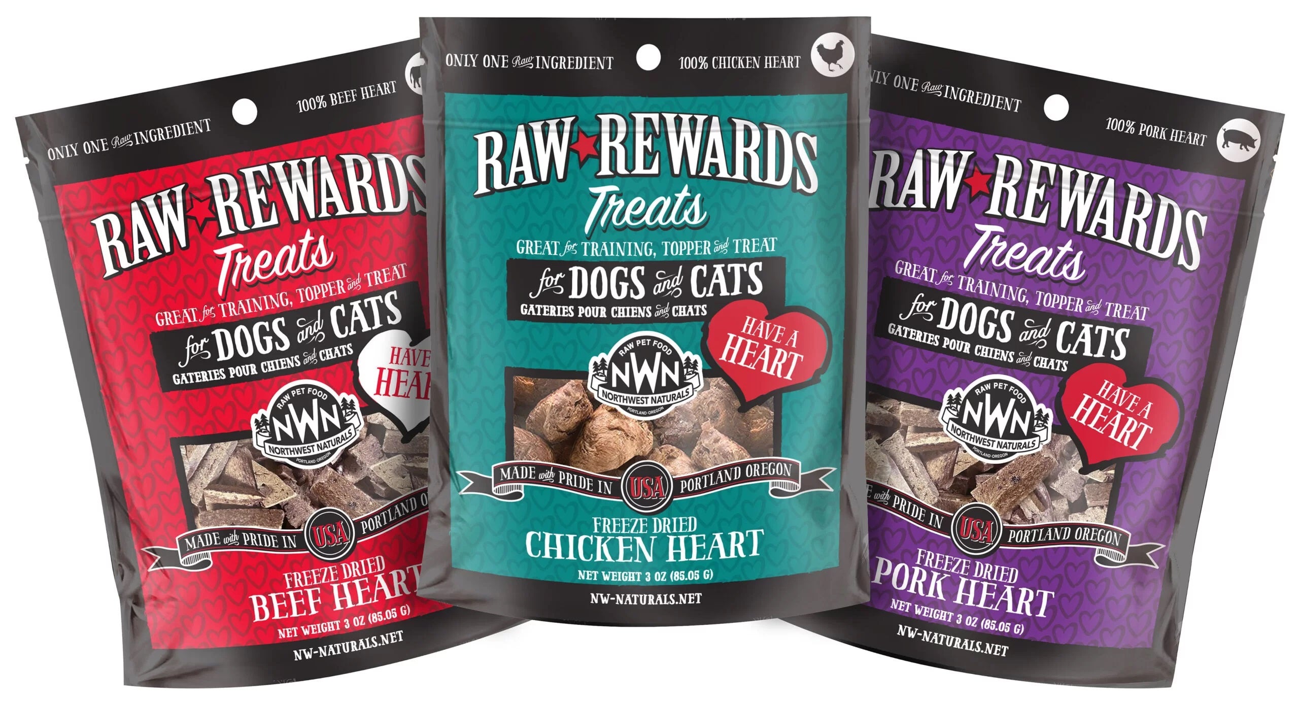 Northwest Naturals Freeze Dried Heart Treats