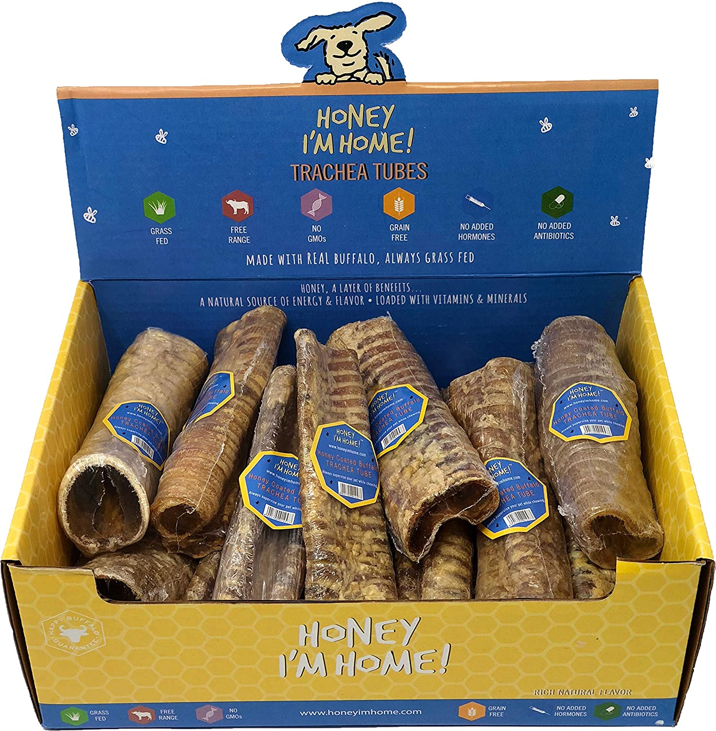 Buffalo Trachea Tubes Dog Treat