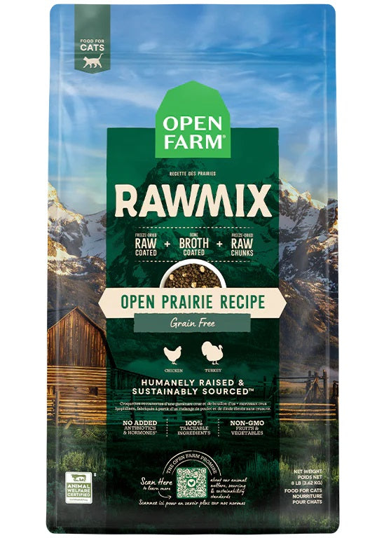 Open Prairie Grain-Free RawMix Cat Kibble