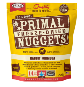 Freeze Dried Rabbit Dog Food by Primal