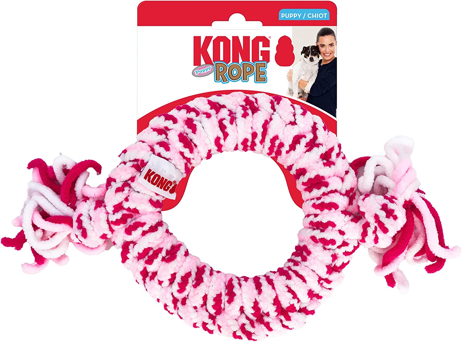 KONG Rope Puppy Toy Ring, Assorted