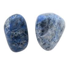 Sodalite Tumbled Stone, Sized Varied