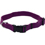 New Earth Soy Adjustable Dog Collar, Eggplant