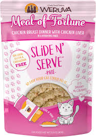 Meal of Fortune Chicken & Chicken Liver Wet Cat Food Pouch by Weruva