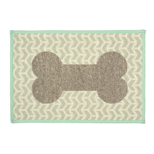 Bone Print Fashion Mat for Dog or Cat Bowls