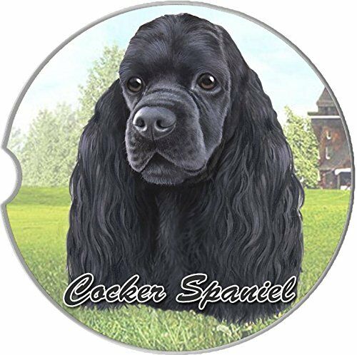 Cocker Spaniel (Black) Car Coaster