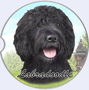 Labradoodle (Black) Car Coaster