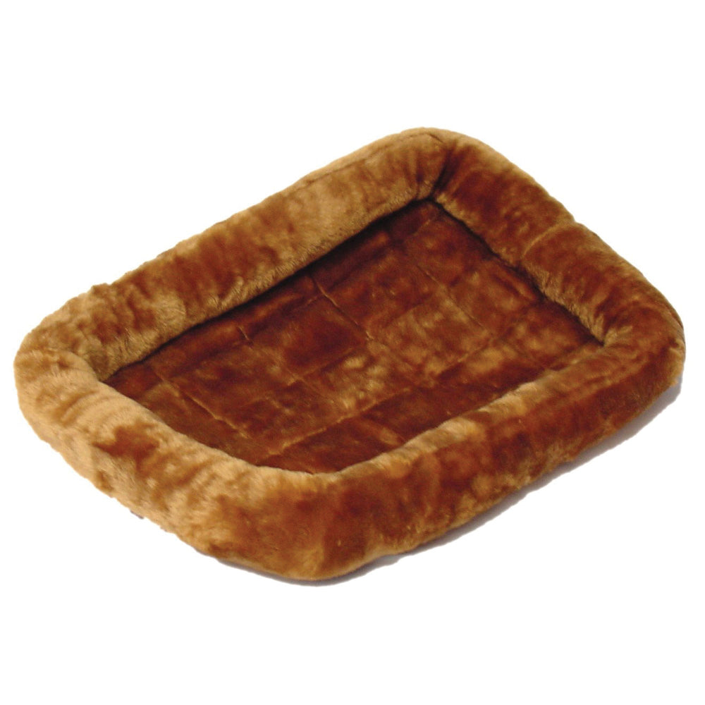 Pet Bed, Cinnamon Sheepskin Bolstered