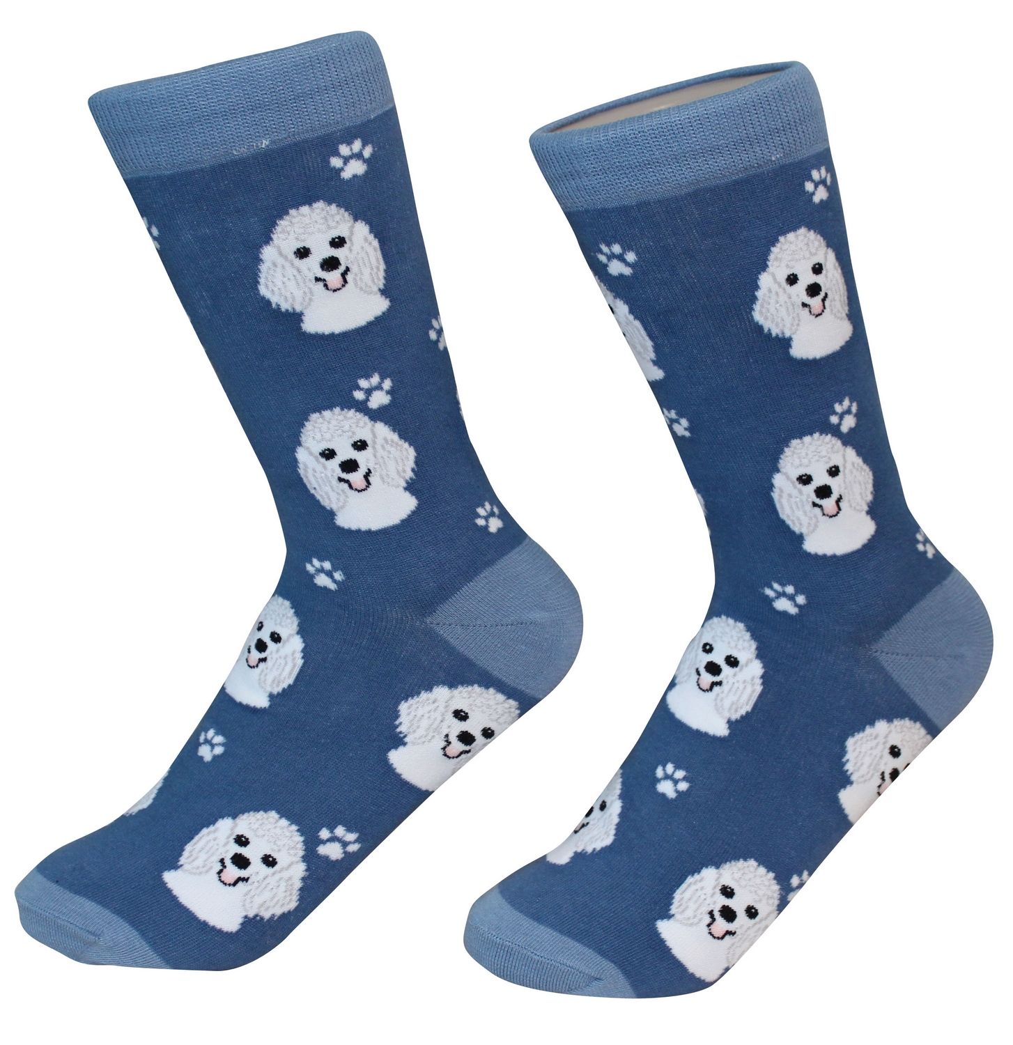 Poodle (White) Socks - Unisex