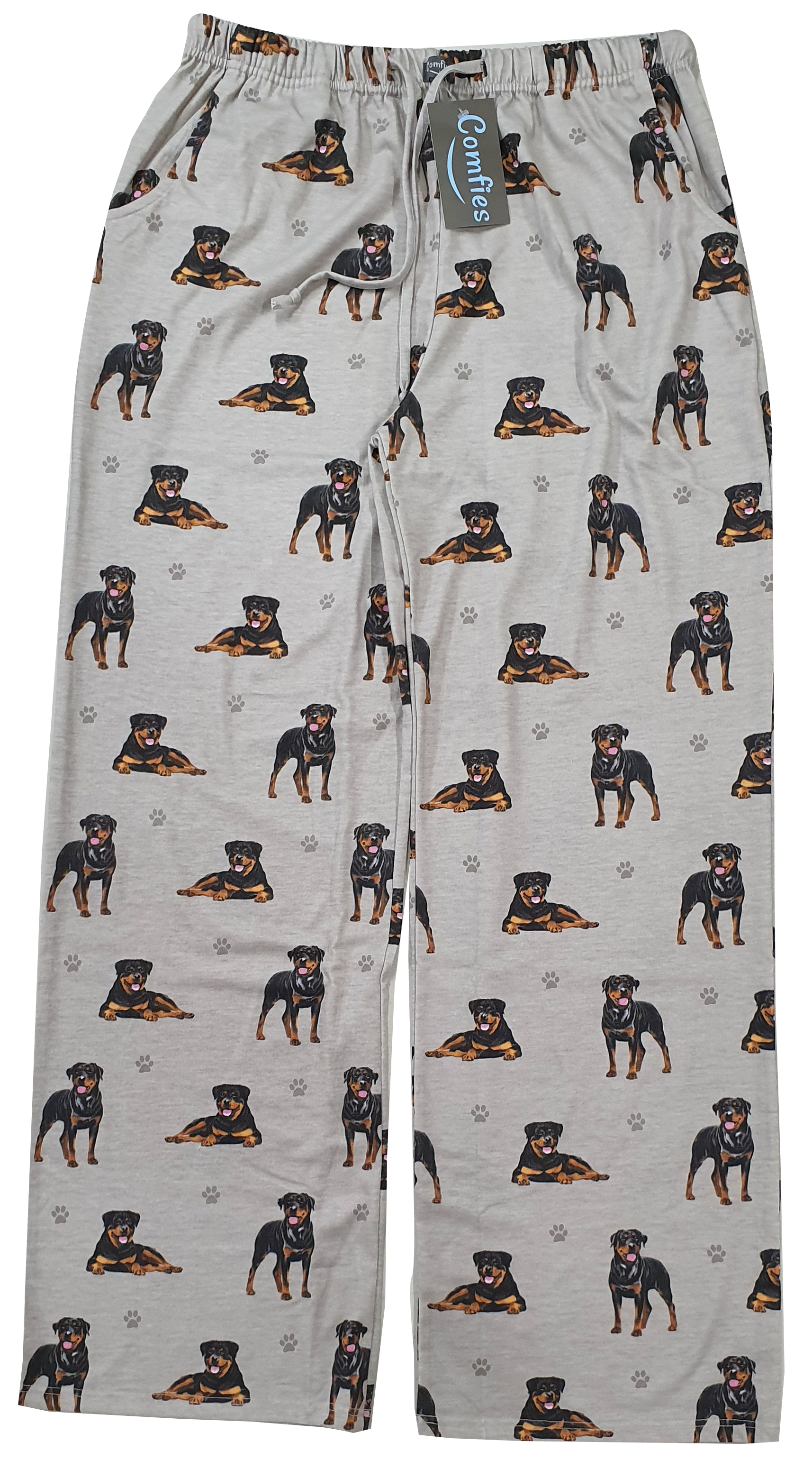 Rottweiller Pajama Bottoms - Unisex  (Fabric Colors Vary)